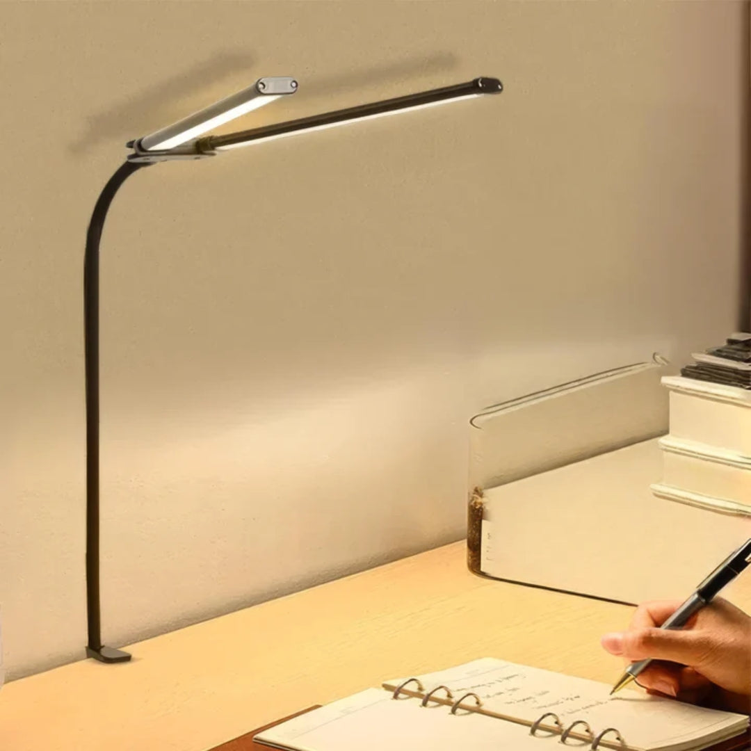 Bureaulamp - Dubbele LED Verlichting met Dimbare Helderheid - Lumitask