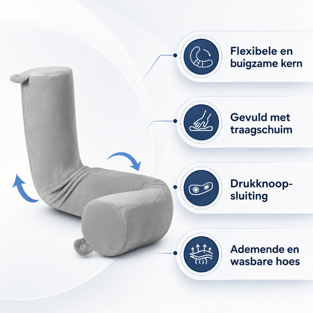 Travel pillow - Reiskussen Met Ergonomische Nekondersteuning