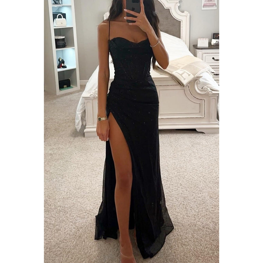 Avelisse - Gala Jurk met Glitters en Split