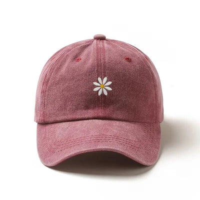 Baseball Cap - Verstelbare Pet met Madelief Borduursel - Florvex