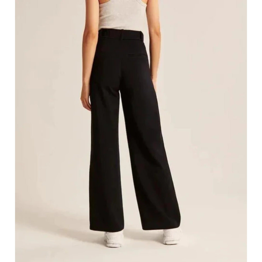 Wijde dames pantalon - Comfortabele Stretchbroek - LunaFit