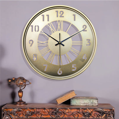 MYHOME® - Stille Ronde Wandklok Van Metaal
