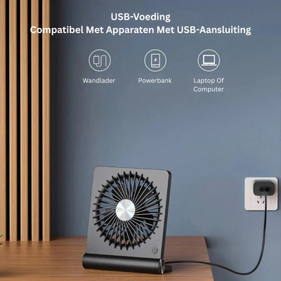 USB Ventilator - Stille Bureauventilator Met Krachtige Koeling