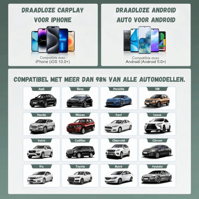 Carplay Connector - Trådløs CarPlay & Android Auto Adapter