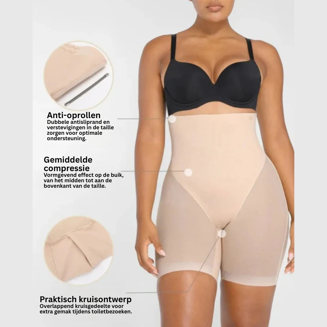 Shapewear - Korrigerende Shorts med Høj Talje