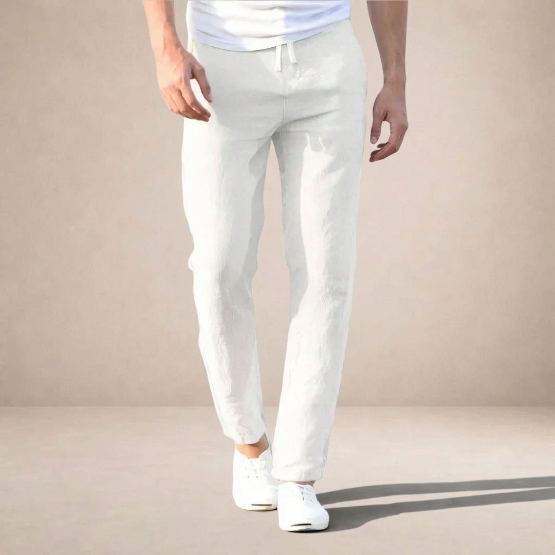 Linnen Broek - Ademende Zomerbroek met Elastische Taille - Montaro