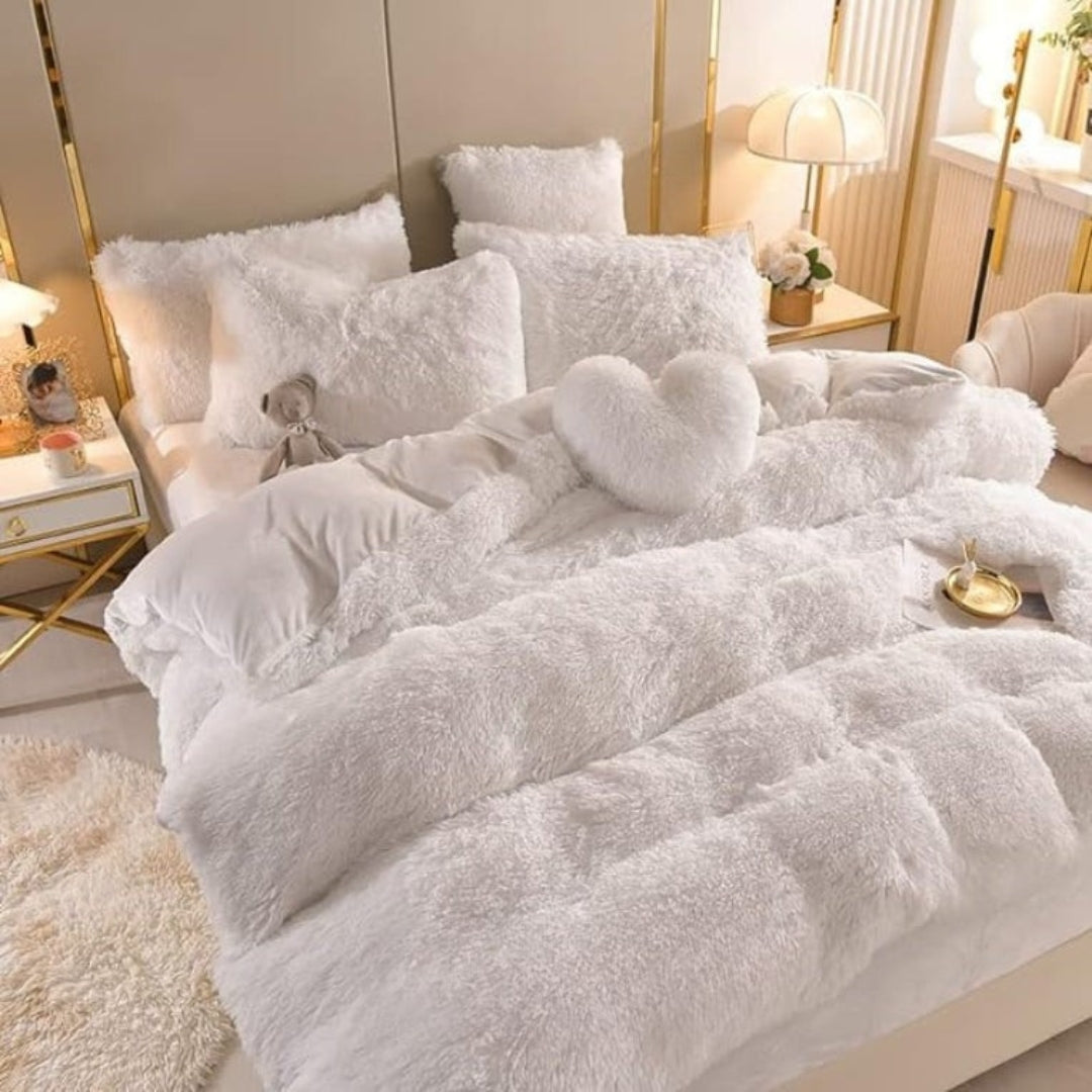 Fleece Beddengoed Set - Extra Warm Winter Dekbedovertrek - CozyDream