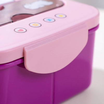 Bento Box - Cartoon Beer-Design met 3 Aparte Vakken