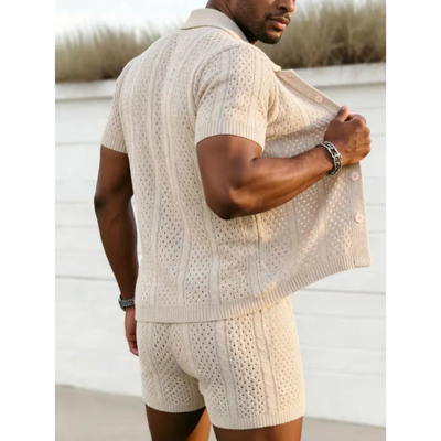 Gebreide Zomer Set  met Shorts - Novaro