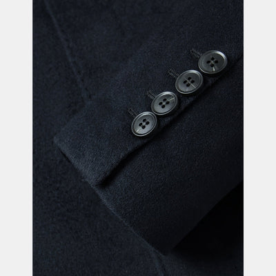 Wollen Blend Overjas Casual Middellang - Luxe Winterjas - Raverno