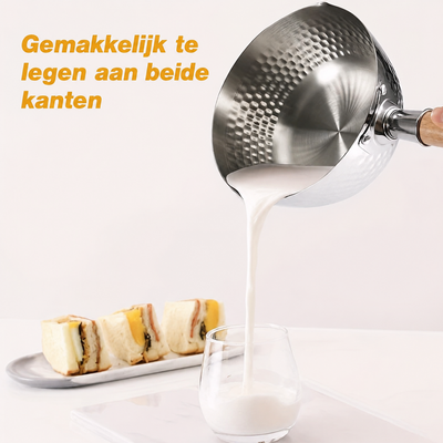 Roestvrijstalen pan - Elegante Koekenpan voor Dagelijks Koken