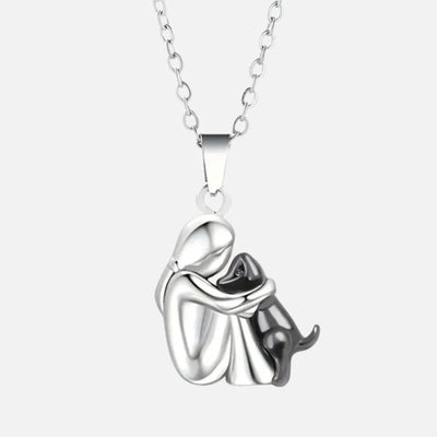 Halsketting - Hart en Hond Hanger voor Dierenliefhebbers - PawHeart