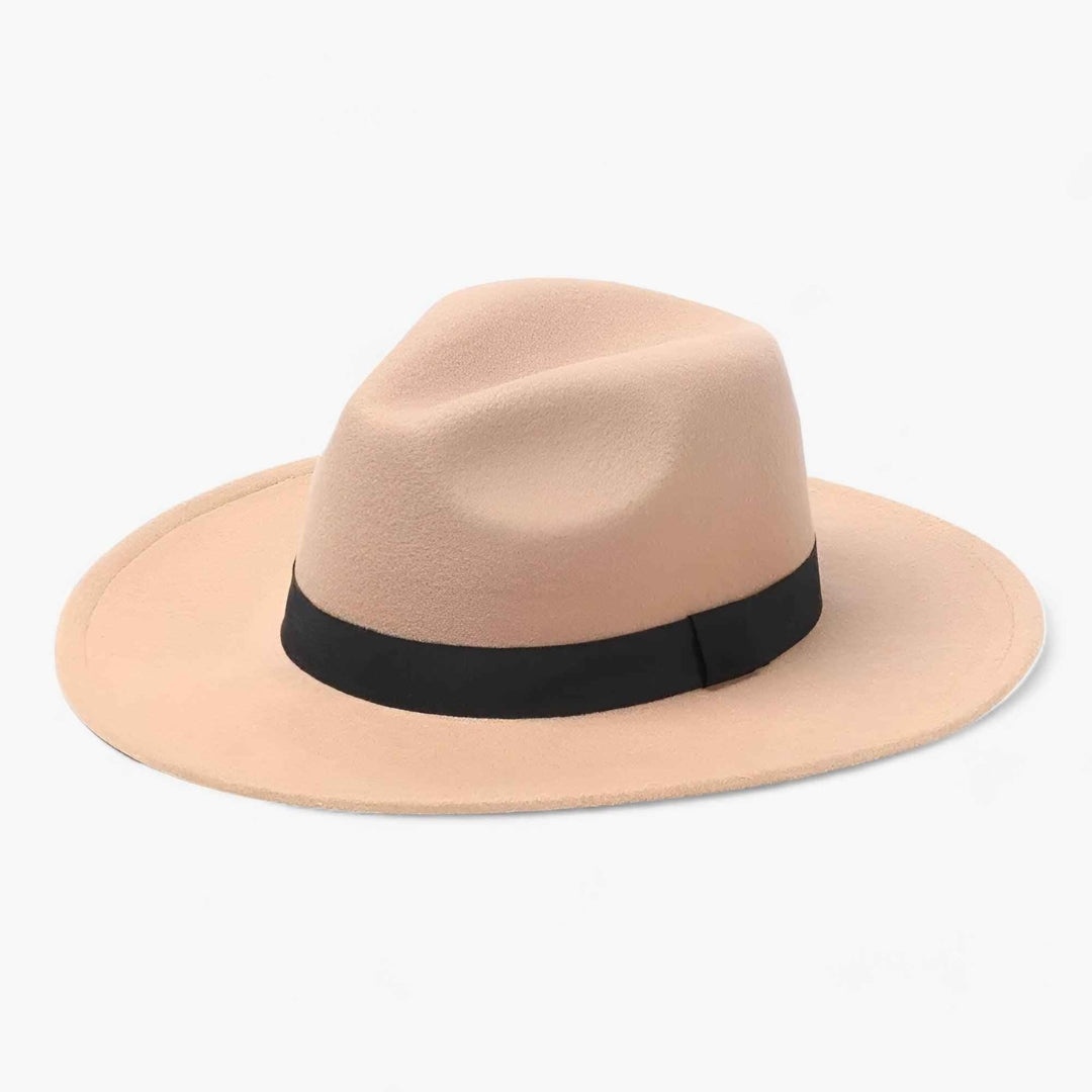 Fedora Hoed - Klassieke Wollen Hoed met Brede Rand