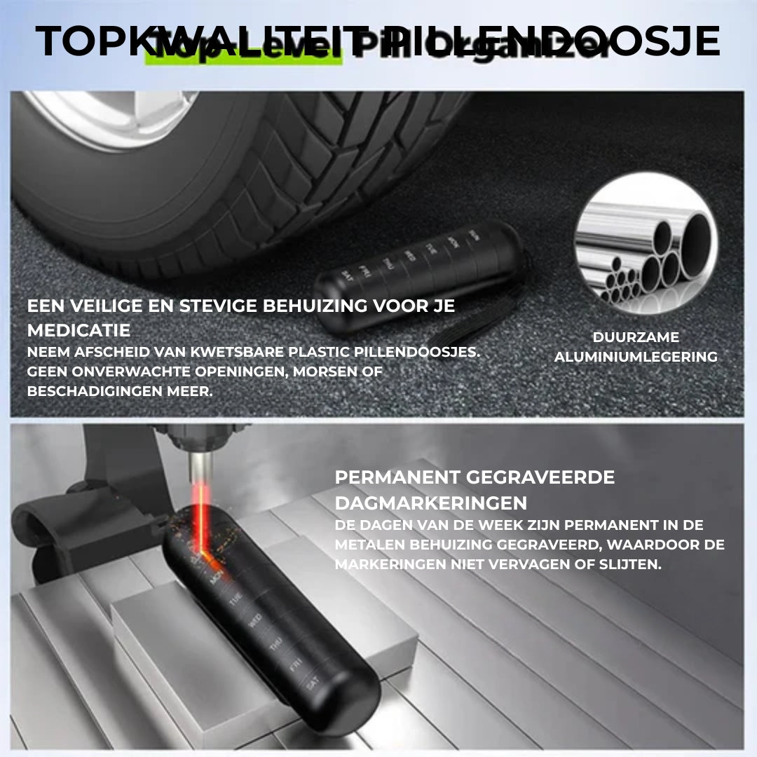 Pillendoosje - 7 Dagen Reis Organizer