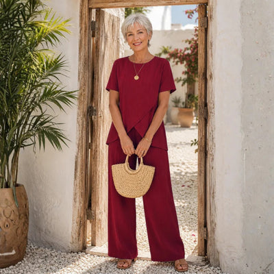 Todelt Sæt - Elegant Komfortabel Sommeroutfit