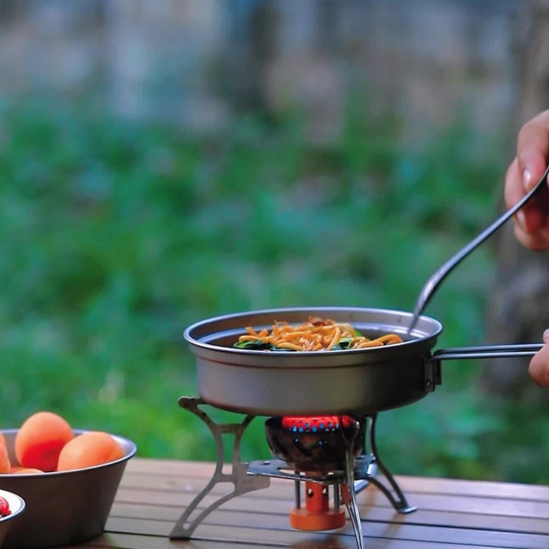 Camping pannenset - RVS Kookpannen set voor kamperen en outdoor koken
