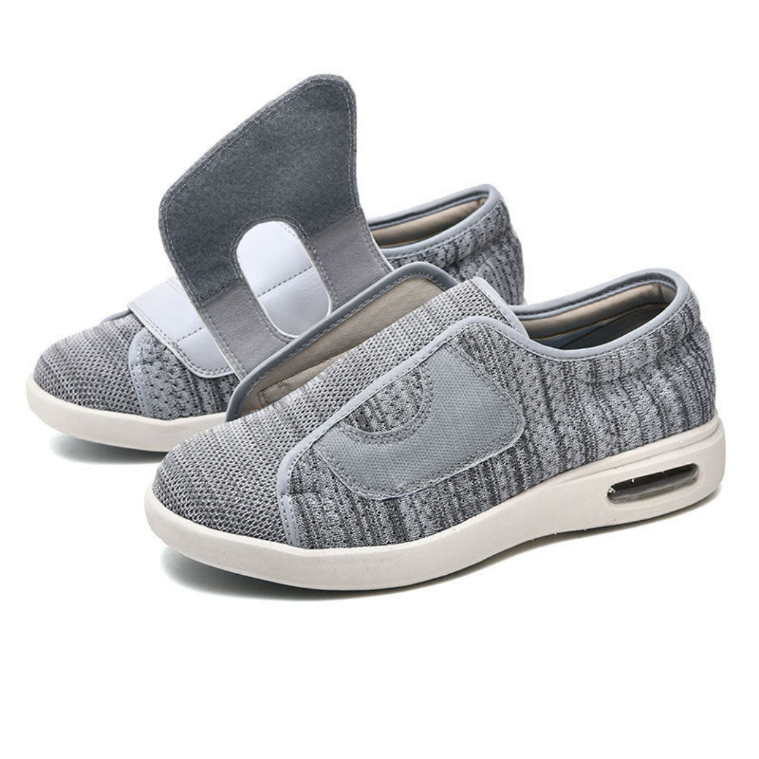 Diabetes-Schuhe - Extra breite Komfort-Sneaker mit Klettverschluss