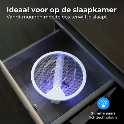 Elektrische Vliegenmepper - 2-in-1 met UV-Lamp