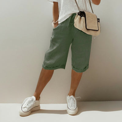 Shorts met losse pasvorm en trekkoord
