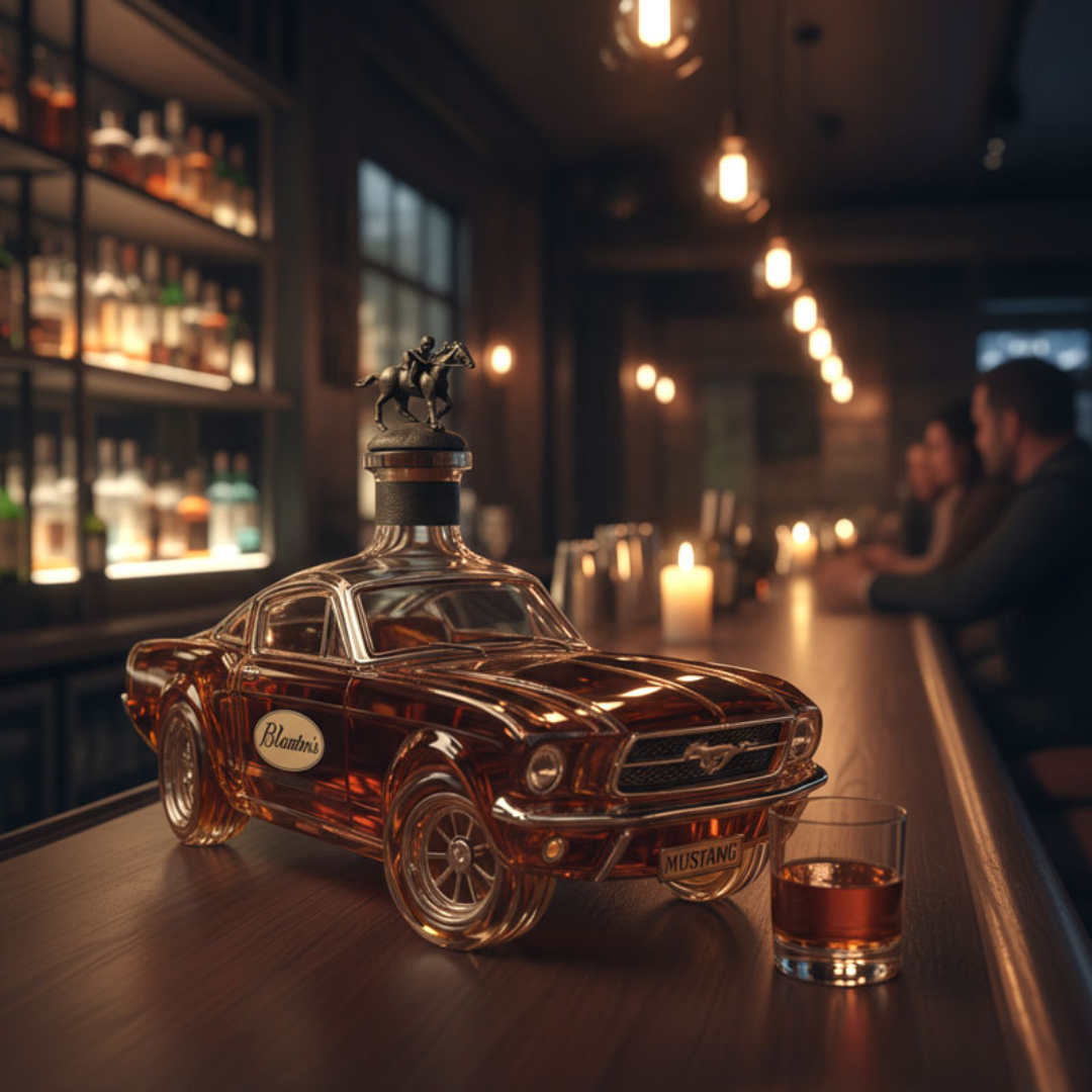 Mustang Whiskey Karaffa - Luxus Dekoratív Whisky Bemutató - StallionCraft