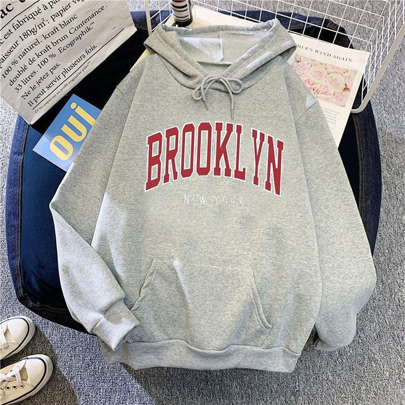 Hoodie - Brooklyn Print Dames Hoodie - UrbanCore