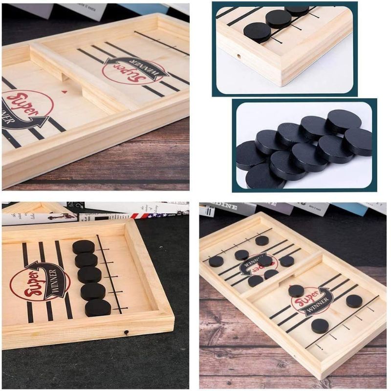 PuckFlick™ Sling Puck Houten Bordspel