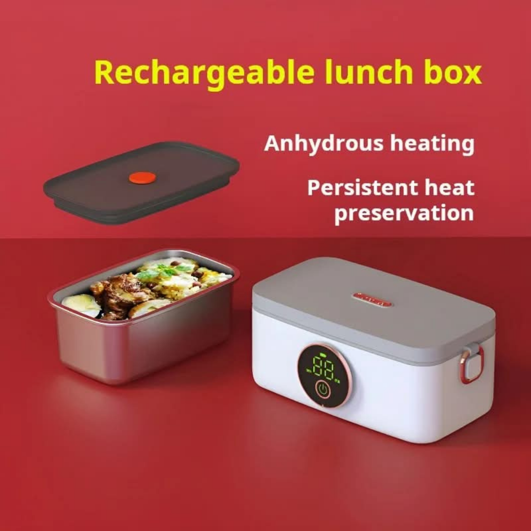 Elektrische lunchbox - draadloos oplaadbaar