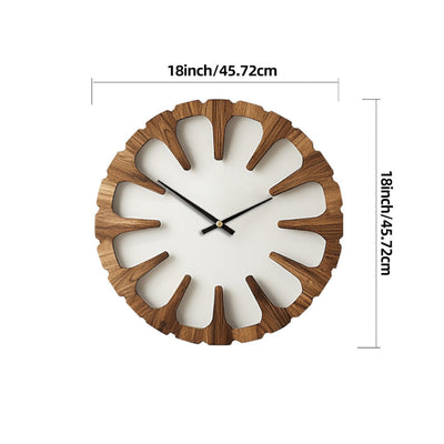 MYHOME® - Artistieke Ronde Houten Wandklok