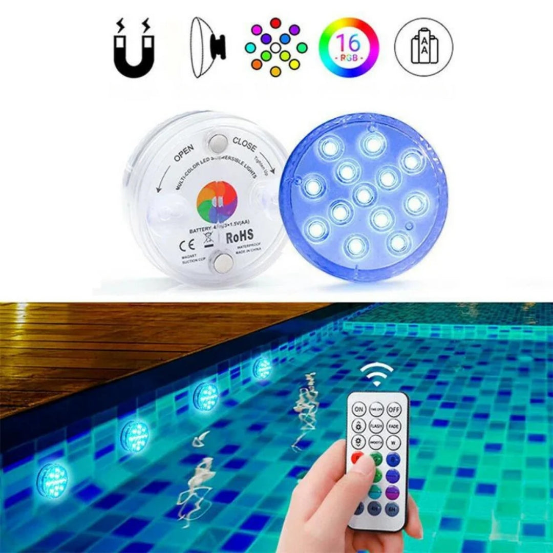 Zwembad verlichting - Oplaadbare Waterdichte LED Verlichting