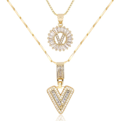 GemLetter Ketting - Initiaal Hanger met Luxe Glans