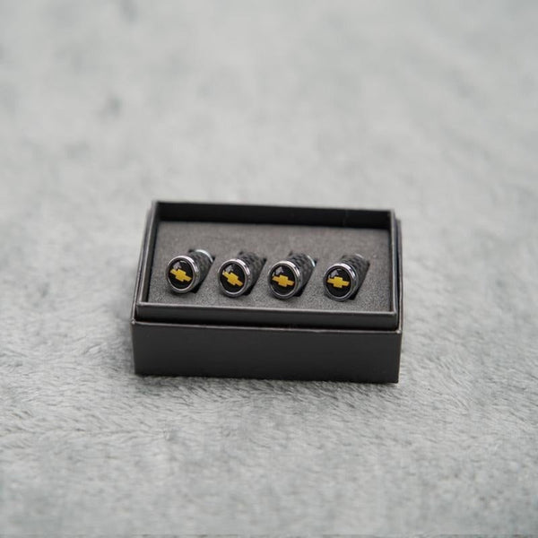 Capuchons de valve de pneu en fibre de carbone – Kit de protection de roue étanche