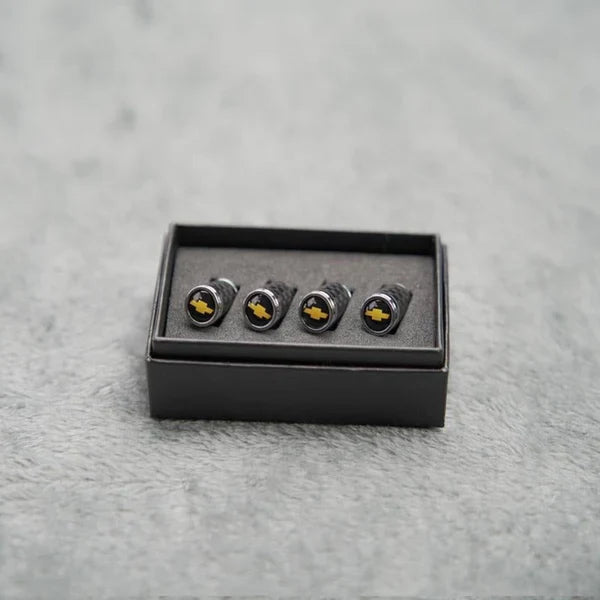 Capuchons de valve de pneu en fibre de carbone – Kit de protection de roue étanche