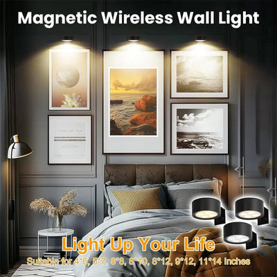 GlowSense – Magnetische Multifunctionele Draadloze Wandlamp (3-pack)
