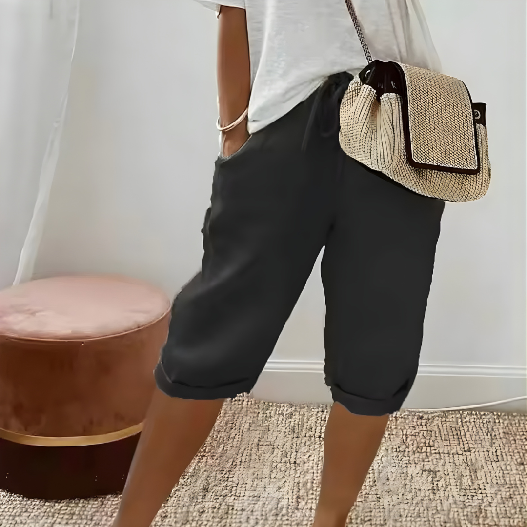 Solvera - Short - Short Stretch Confortable pour les Journées d'Été