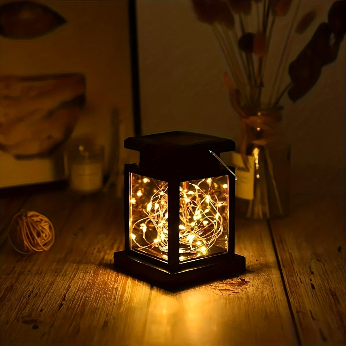 1 pièce/2 pièces Lanterne Solaire RANGDONG, Décoration de Jardin Étanche Éclairage Extérieur pour Patio ou Cour, Cadeau d'Halloween, Noël, Thanksgiving