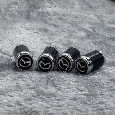 Capuchons de valve de pneu en fibre de carbone – Kit de protection de roue étanche