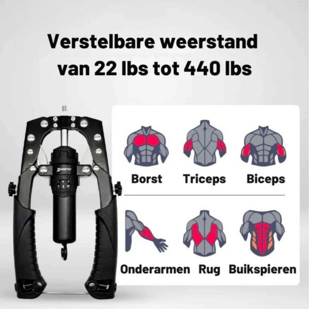 Arm Trainer - Résistance Réglable et Entraînement Efficace à Domicile