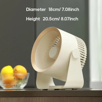 Draadloze ventilator - Oplaadbare Wandventilator Zonder Boren - BreezeFlow
