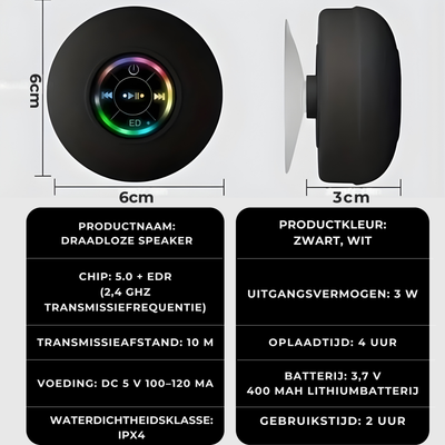 AquaBeat™ - Waterdichte Douche Speaker