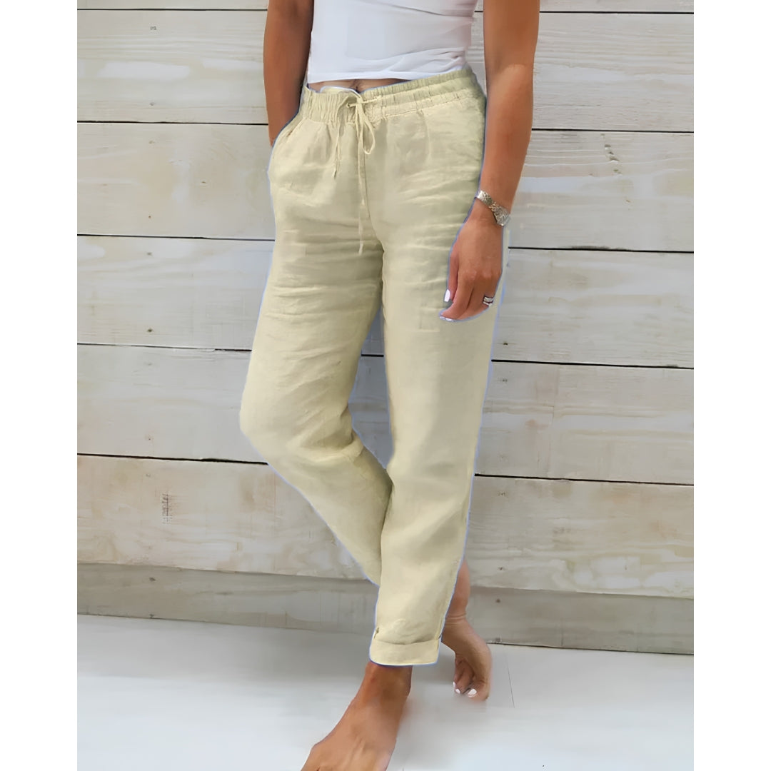 Linnen broek voor dames - Clara