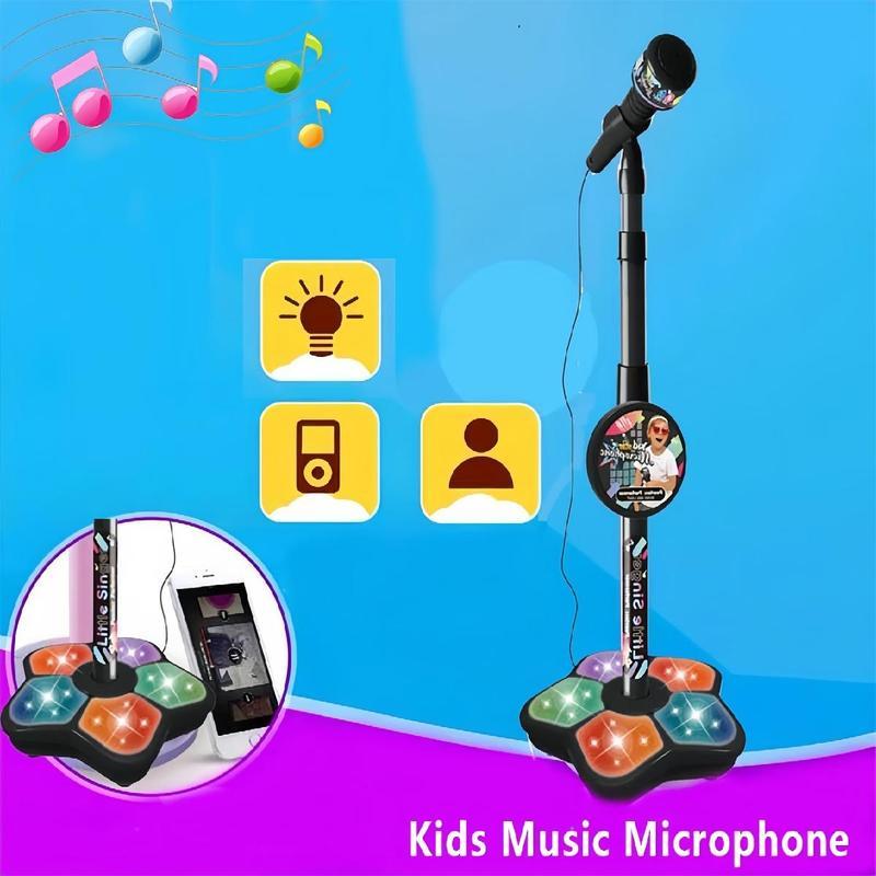 🎤 Micro Karaoké Enfant avec Support – Le Cadeau Parfait pour votre Petite Star ! 🎶