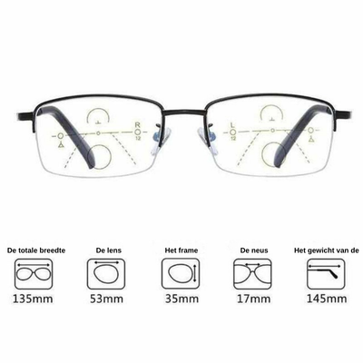 Anti Blauw Licht Bril - Flexibele Leesbril met Bescherming - VisionCore