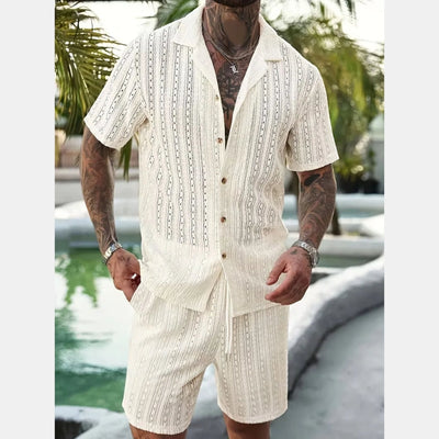 Solvian - Zomer set voor mannen met korte mouwen