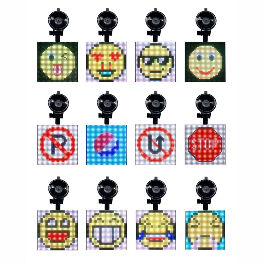 LED Auto Display met Emoji’s en GIF Animaties - DriveNova