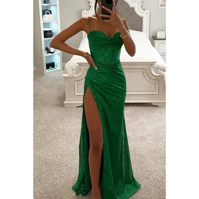 Avelisse - Gala Jurk met Glitters en Split