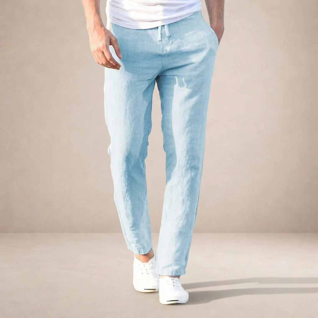 Linnen Broek - Ademende Zomerbroek met Elastische Taille - Montaro