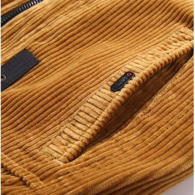 Corduroy Jas - Warme Regular Fit Winterjas voor Heren - Puroven
