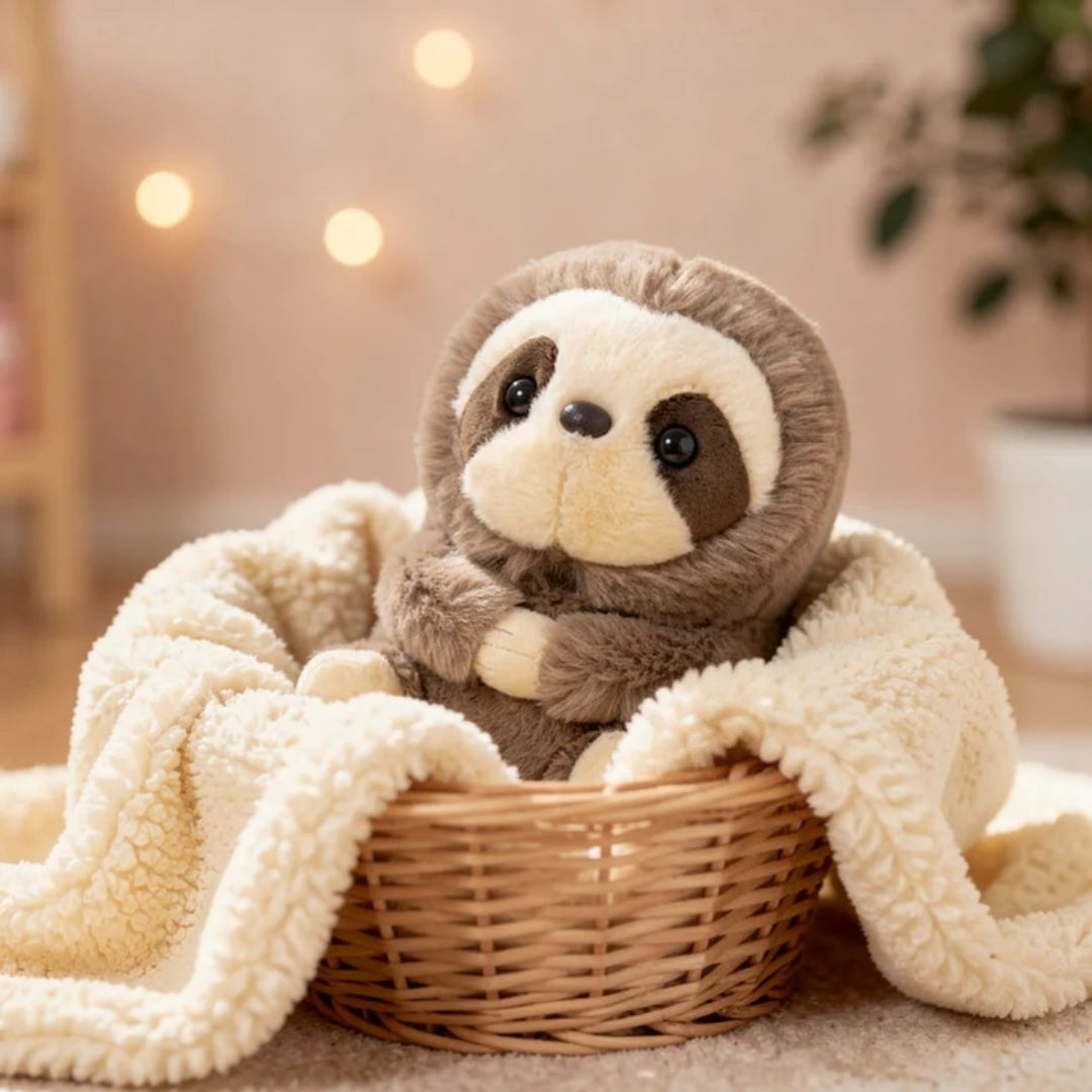 Pluche Knuffeldier - Schattige Luiaard Knuffel