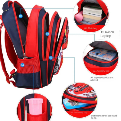 Schooltas - 3D Raceauto Design