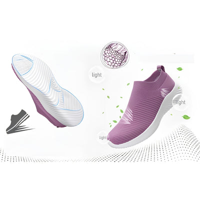 Comfortschoenen - Lichtgewicht Dames Sneakers Met Ondersteuning